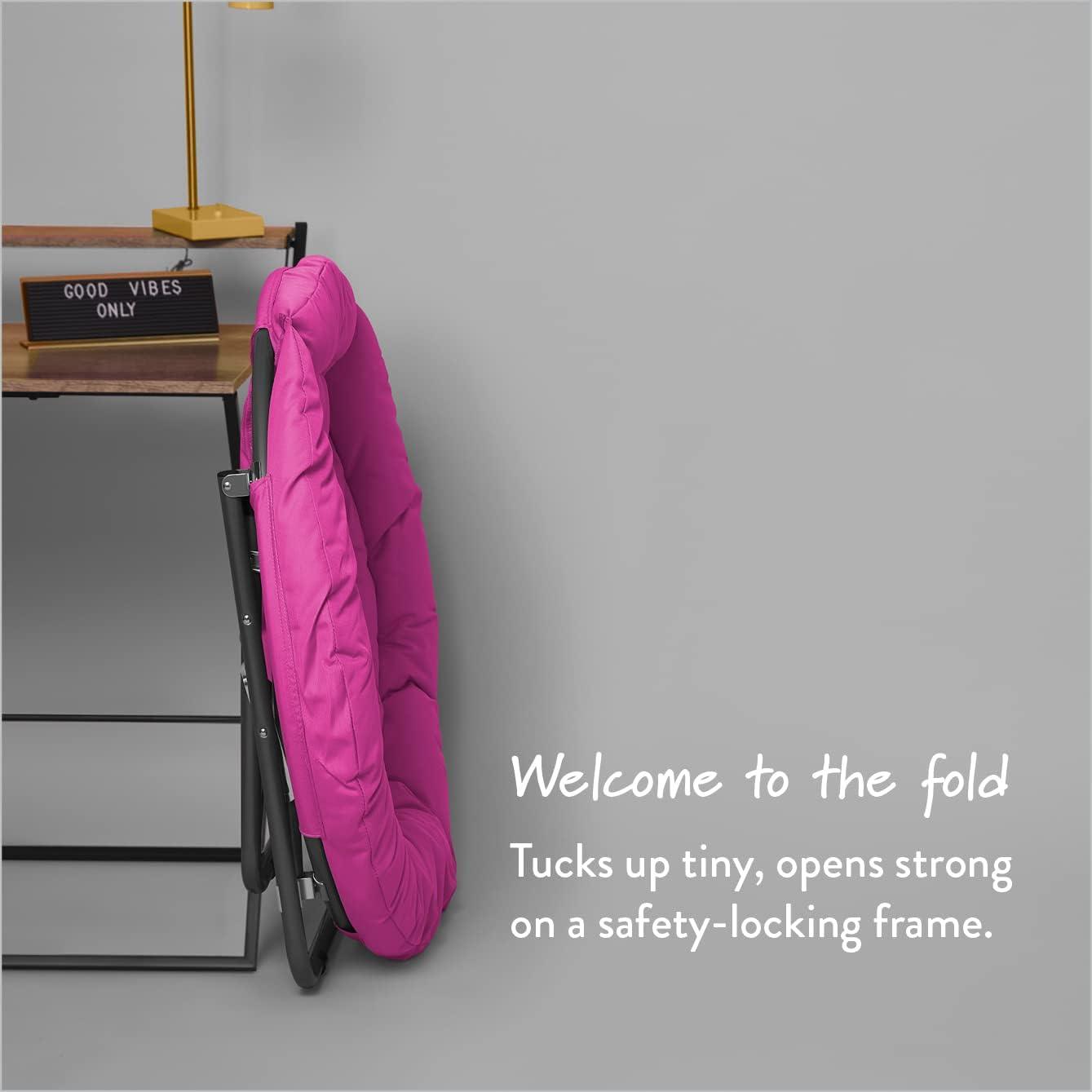 imageUrban Lifestyle Canvas Oversized Polycanvas Saucer Chair GreyPink