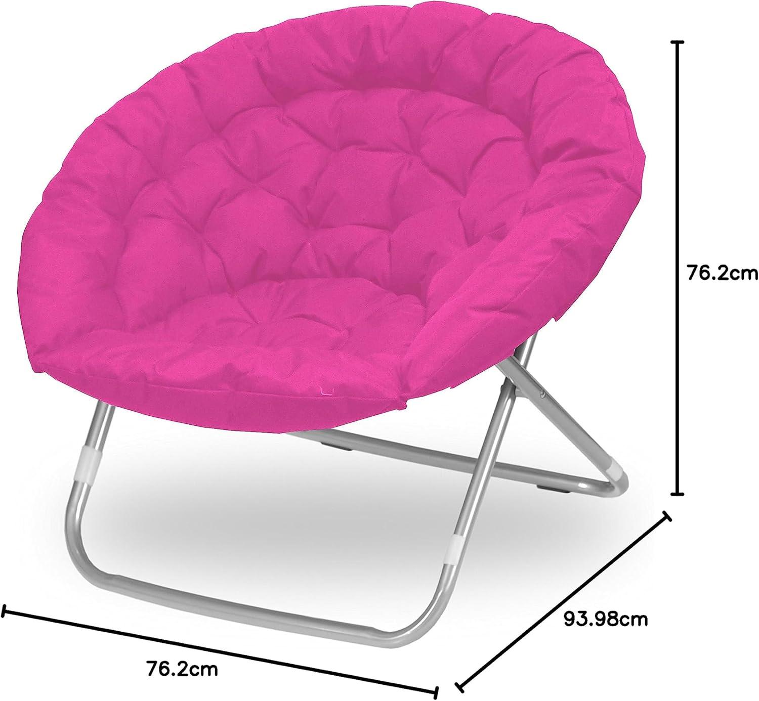 imageUrban Lifestyle Canvas Oversized Polycanvas Saucer Chair GreyPink
