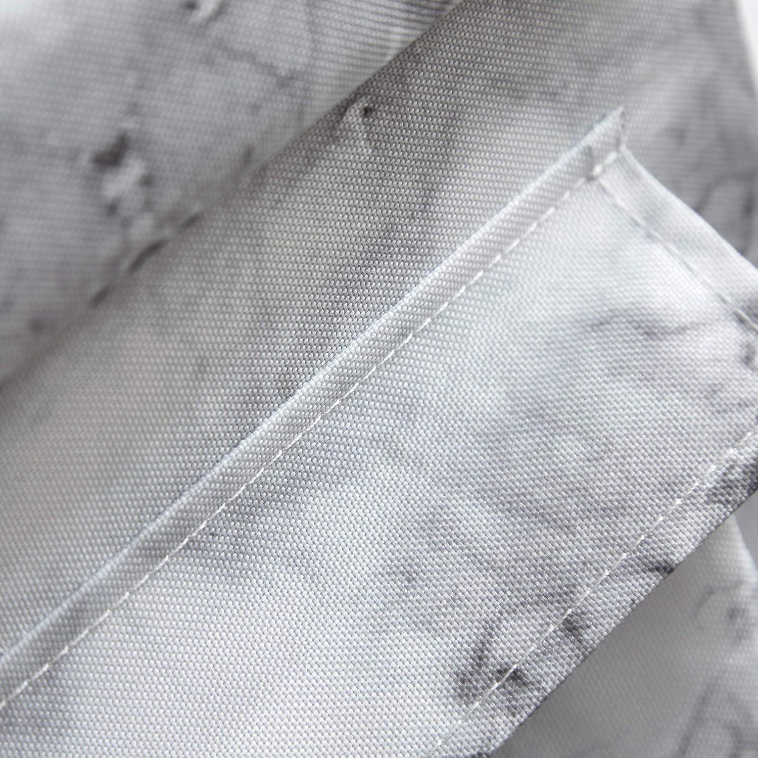 imageUrban Lifestyle Collapsible Storage Ottoman with Laptop Stand Tray Lid and Storage Pocket Marble15quotx15quotx15quot White