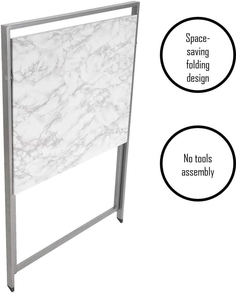 imageUrban Lifestyle Compact Folding Desk White MarbleWhite Marble