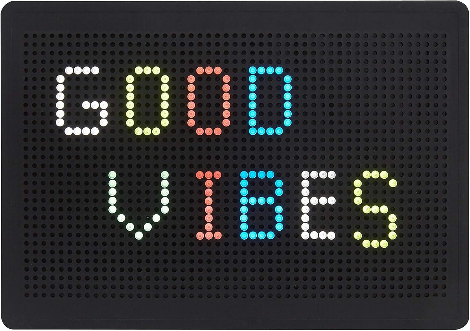 imageUrban Lifestyle DIY Peg Board Letter Message Box 118quot x 13quot x 82quot Black