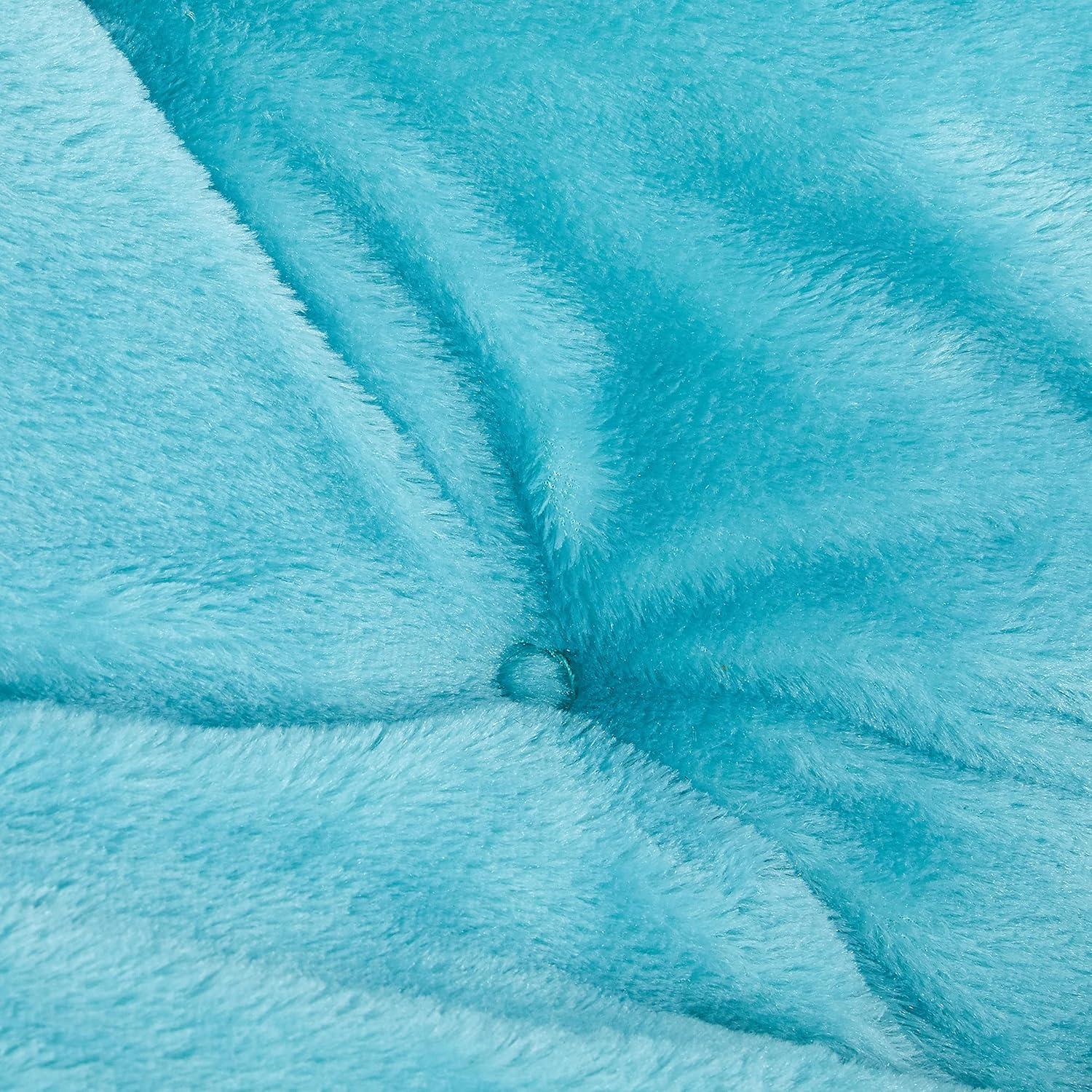 imageUrban Lifestyle Super Soft Faux Fur Saucer Chair with Folding Metal Frame AquaLight Blue