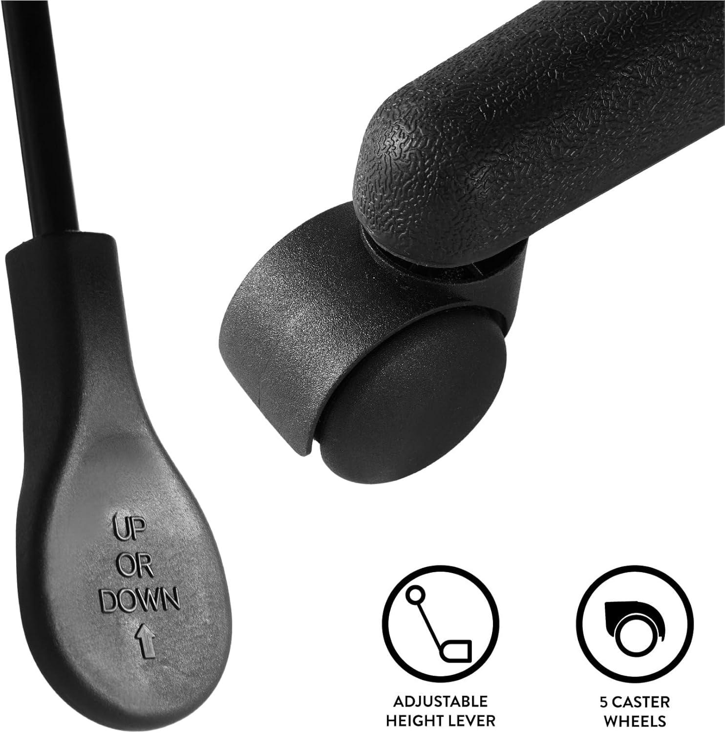 imageUrban Lifestyle Swivel Desk Chair Stylish and Compact Office Chair with Mesh Back Swivel Function Adjustable Height and Cushioned Seat Cyan BlueHustle