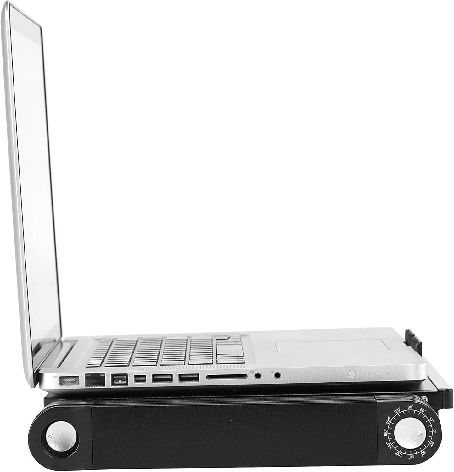 imageUrban Shop Gold Sit Laptop Desk StandBlack