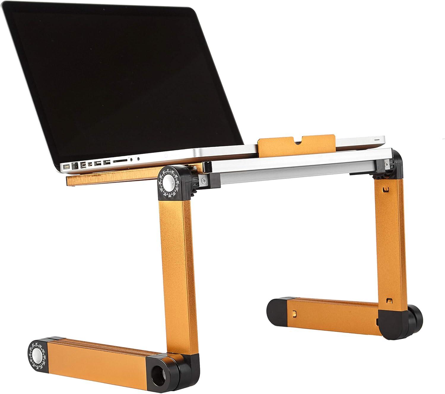imageUrban Shop Gold Sit Laptop Desk StandGold