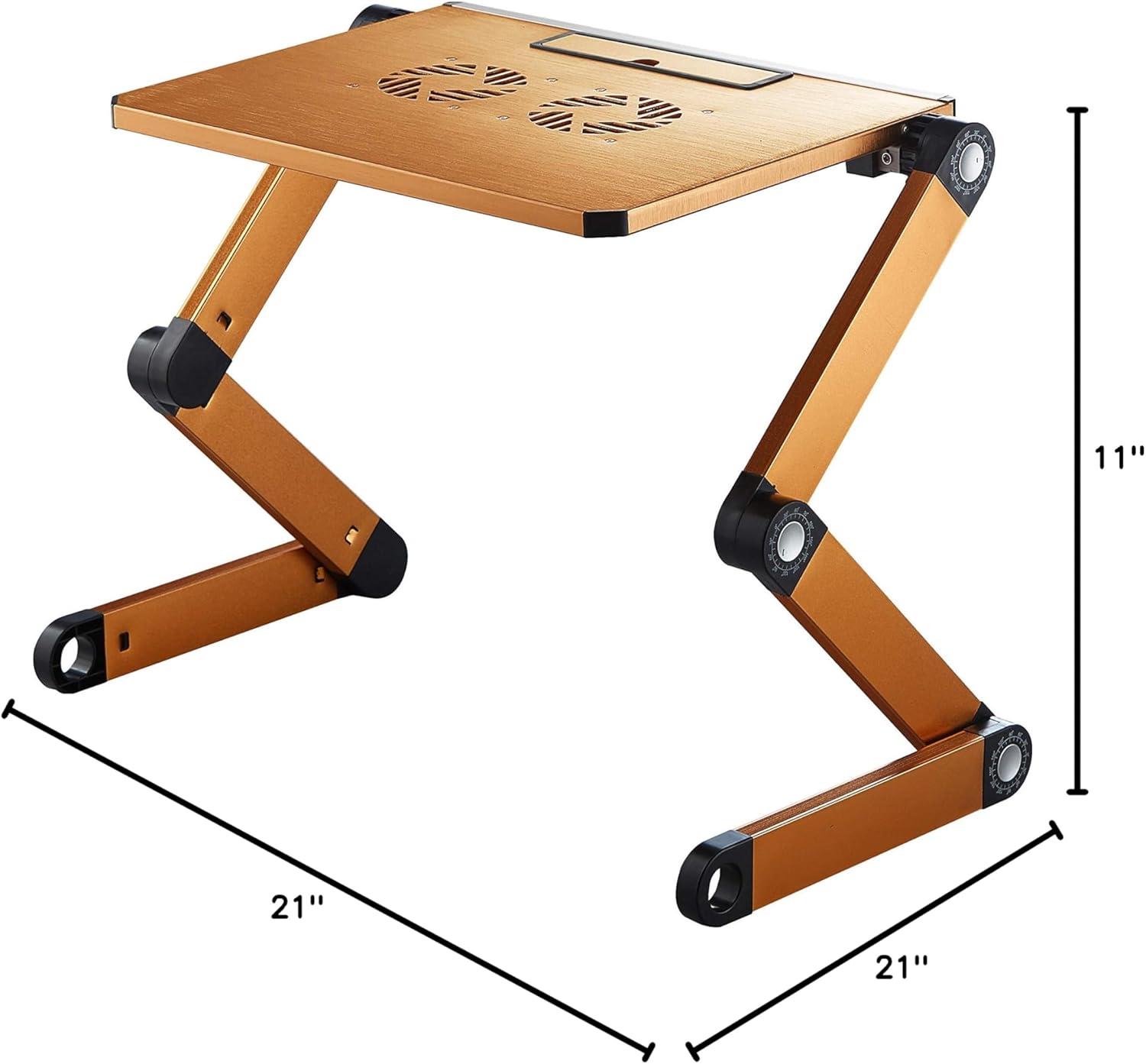 imageUrban Shop Gold Sit Laptop Desk StandGold