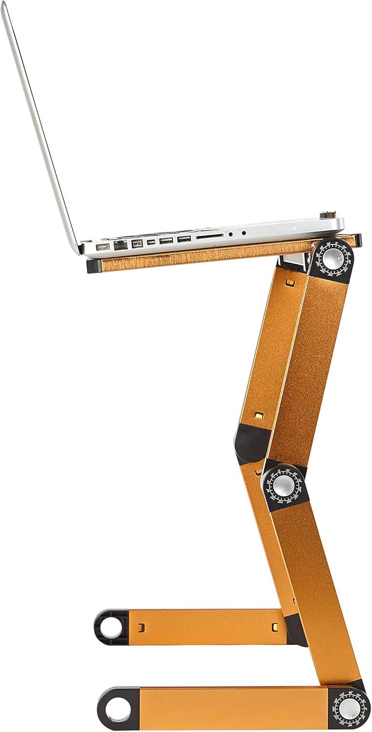 imageUrban Shop Gold Sit Laptop Desk StandGold
