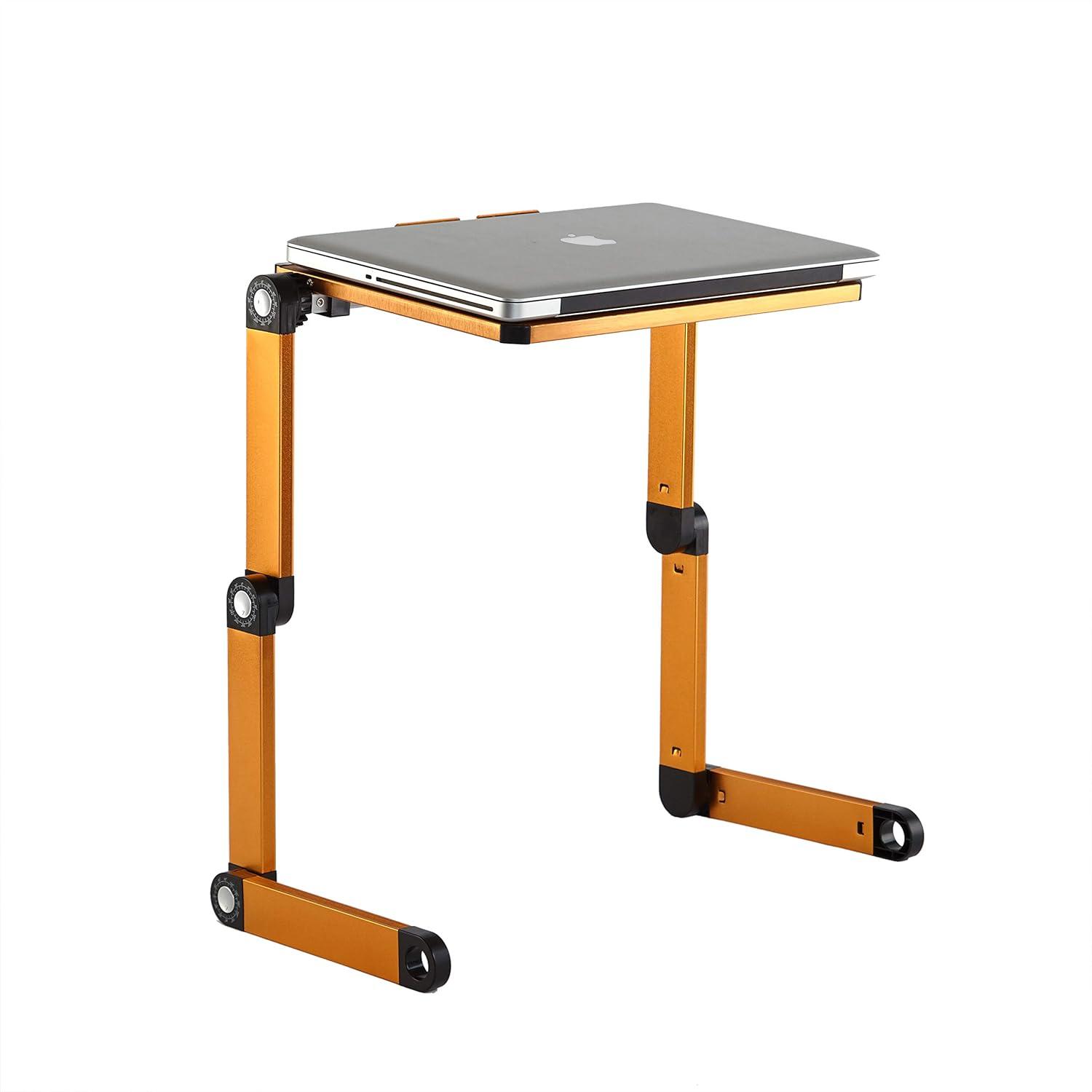 imageUrban Shop Gold Sit Laptop Desk StandGold