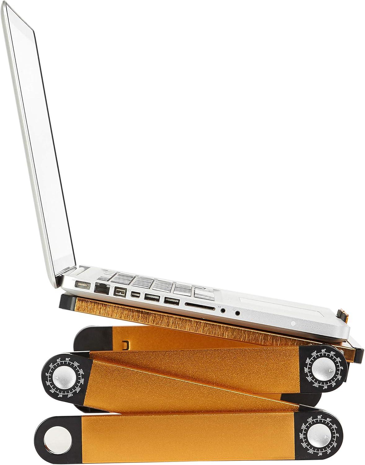 imageUrban Shop Gold Sit Laptop Desk StandGold