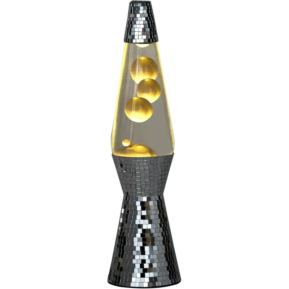 imageUrban Lifestyle 16quot Pink Orange Ombre Wax Motion Volcano Lamp Retro Mood Light for Bedroom Living Room or Party DcorSilver