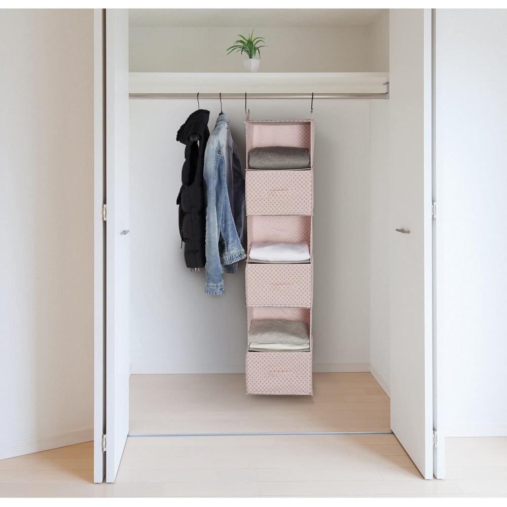 imageUrban Lifestyle 6 Tier All Purpose Hanging Closet Organizer Pink