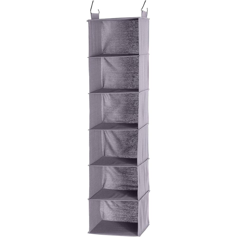 imageUrban Lifestyle 6 Tier Hanging Closet Organizer Grey