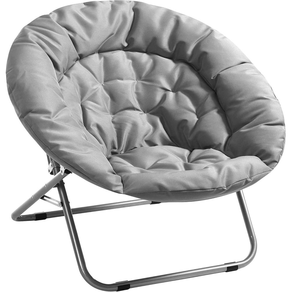 imageUrban Lifestyle Canvas Oversized Polycanvas Saucer Chair GreyGrey