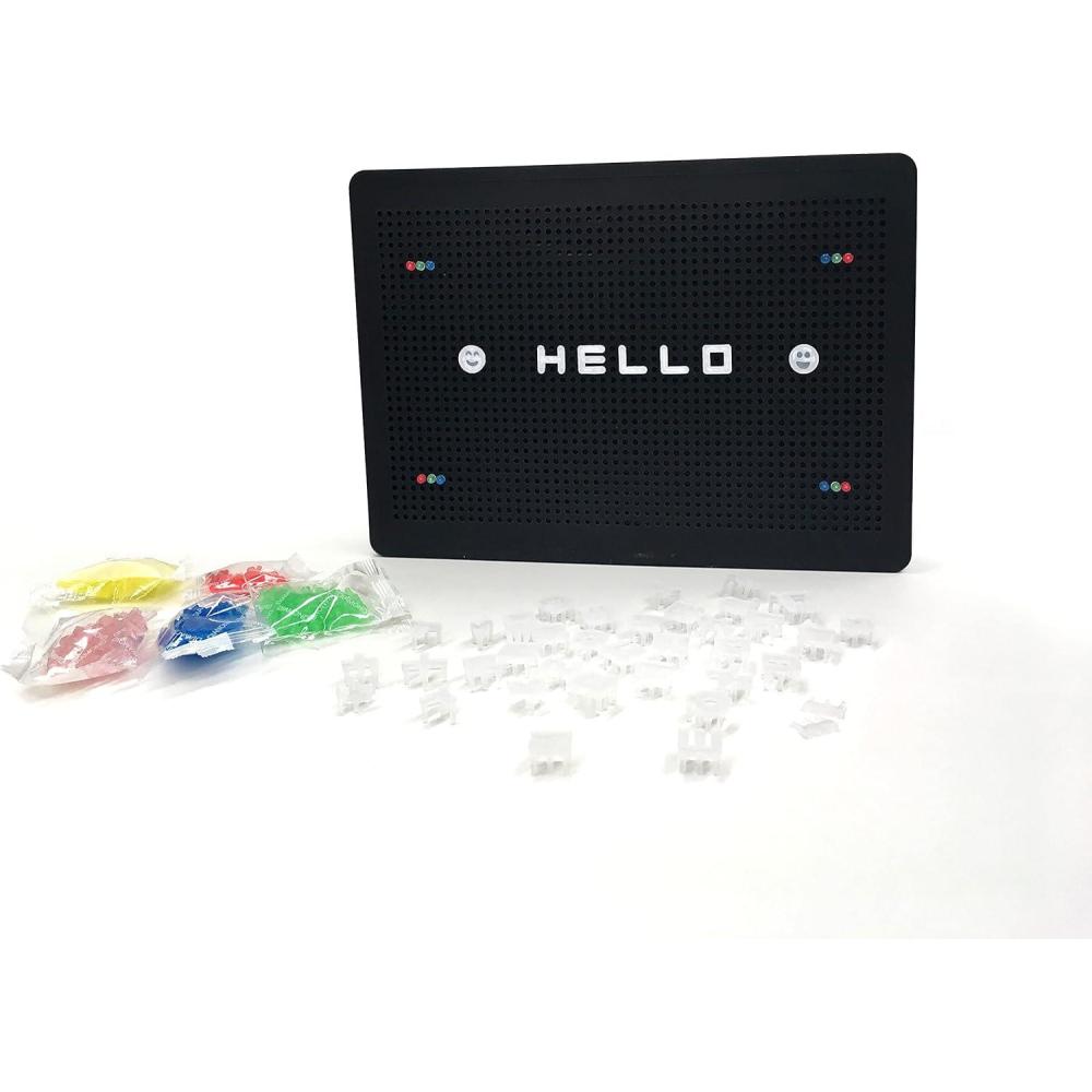 imageUrban Lifestyle DIY Peg Board Letter Message Box 118quot x 13quot x 82quot Black