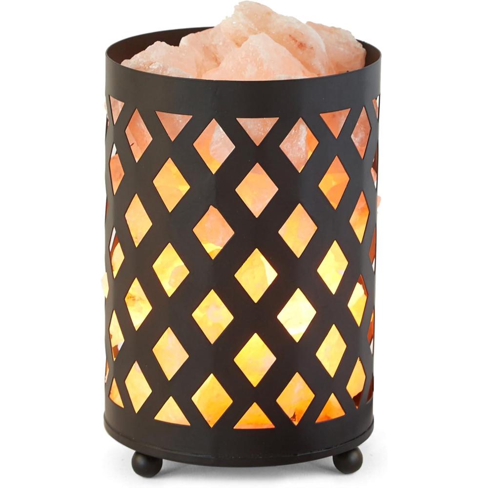 imageUrban Lifestyle Damask Frame Salt LampDiamond Frame