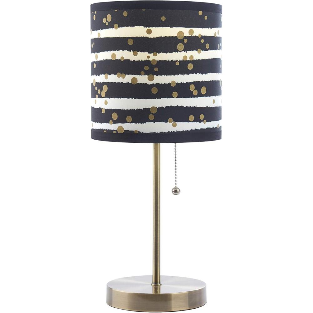 imageUrban Lifestyle Dots Stick Table Lamp Black and Gold