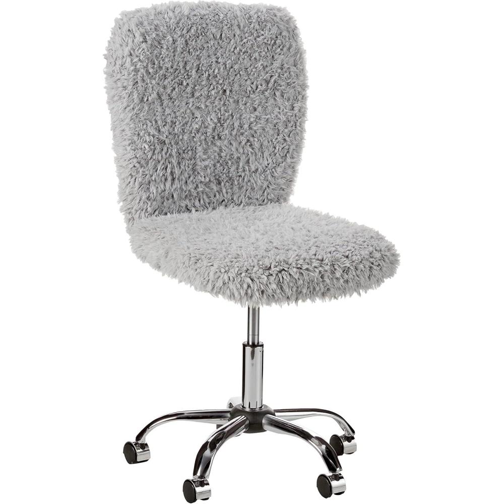 imageUrban Lifestyle Faux Fur Rolling Task Chair MintGrey