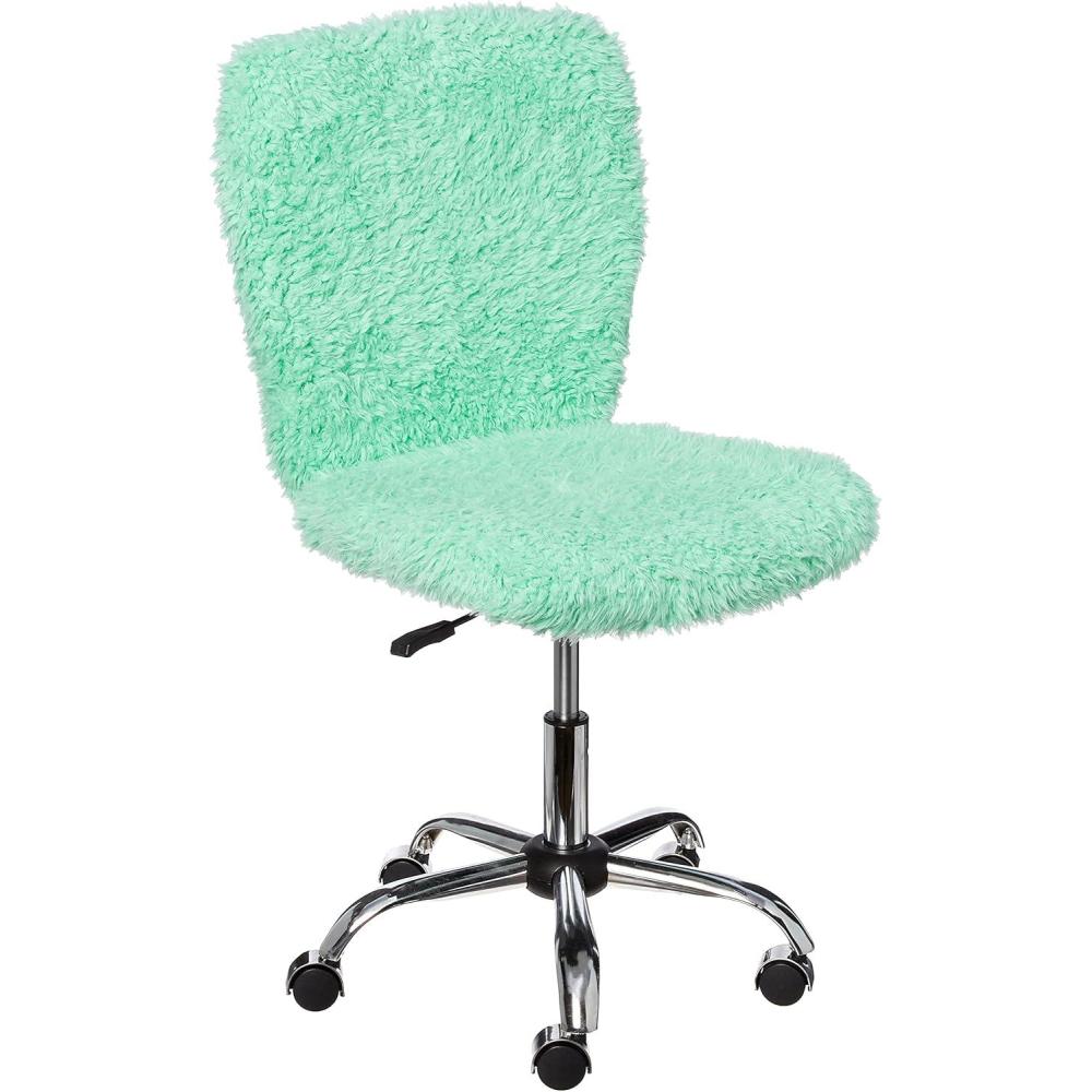 imageUrban Lifestyle Faux Fur Rolling Task Chair MintMint
