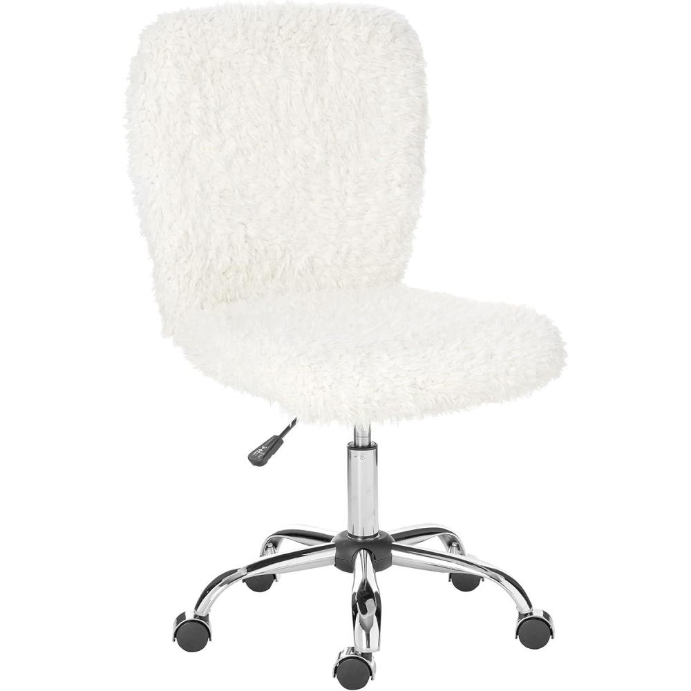 imageUrban Lifestyle Faux Fur Rolling Task Chair MintWhite Sherpa