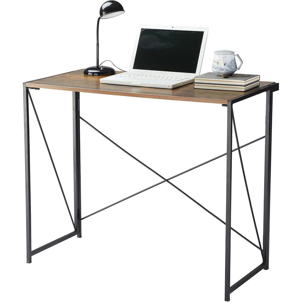 imageUrban Lifestyle Foldable Computer Desk WoodBlackWoodBlack