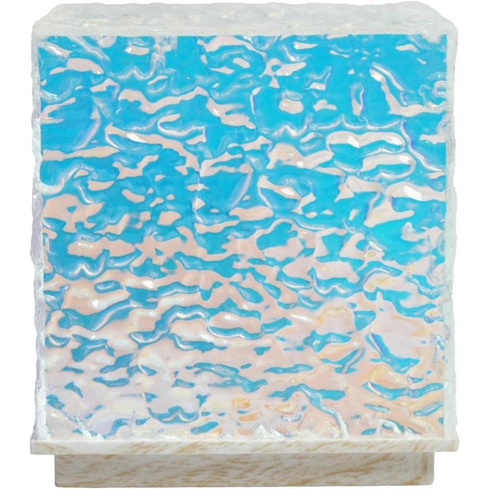 imageUrban Lifestyle Iridescent Cube Accent Mood Light for Tabletop and Home Decor 4quotx 4quot