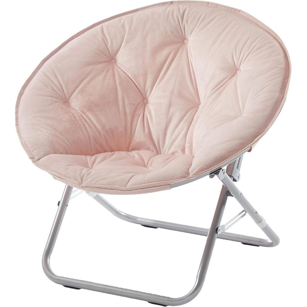 imageUrban Lifestyle Micromink Saucer Chair PeachBlush