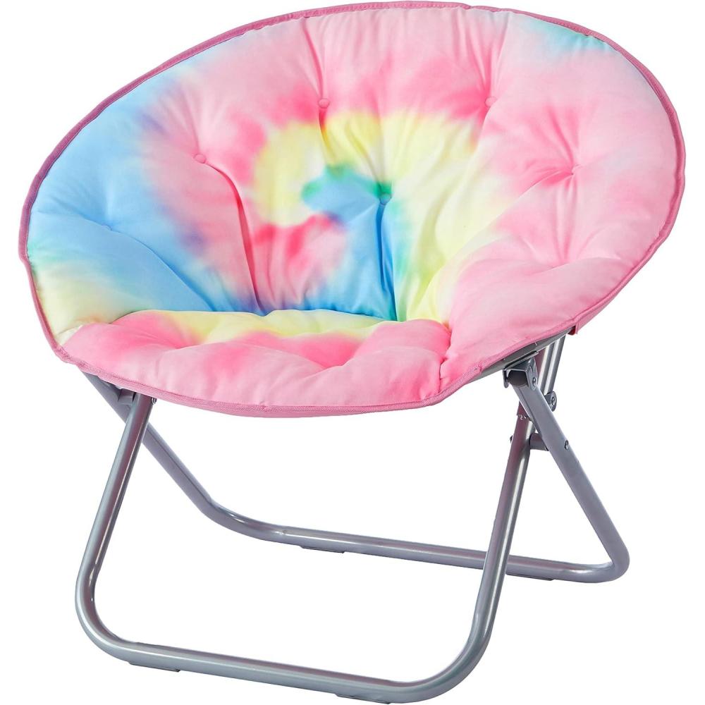 imageUrban Lifestyle Micromink Saucer Chair PeachRainbow