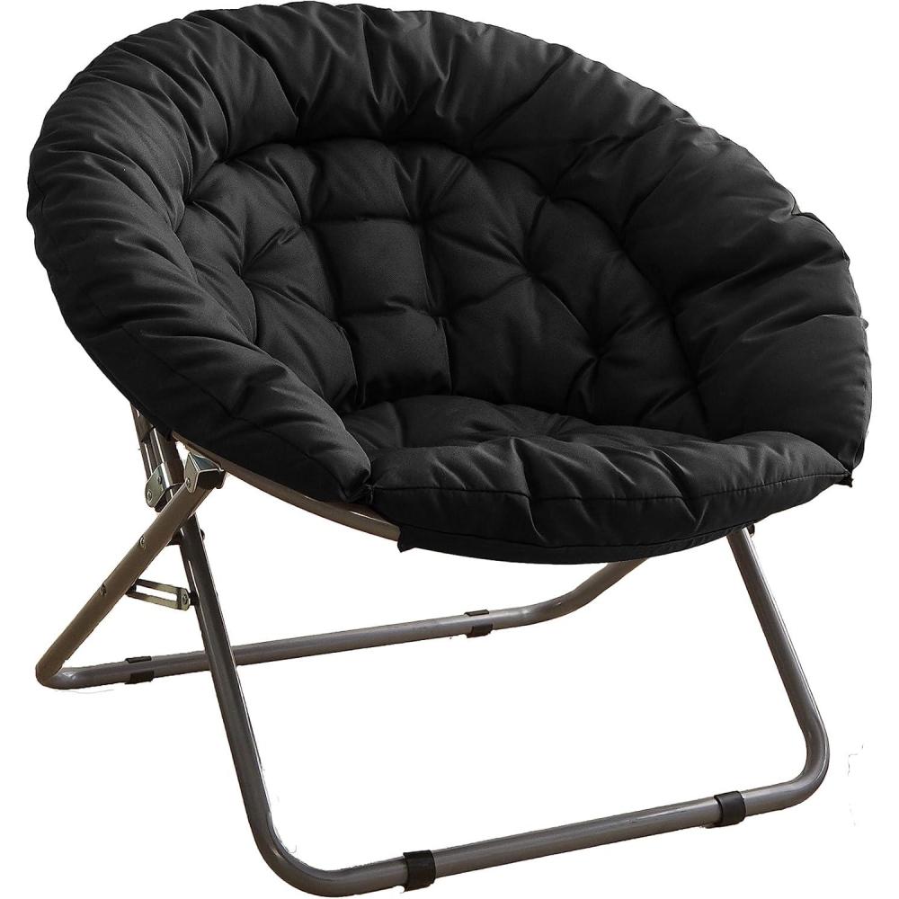 imageUrban Lifestyle Oversized Polycanvas Foldable Saucer Chair Black