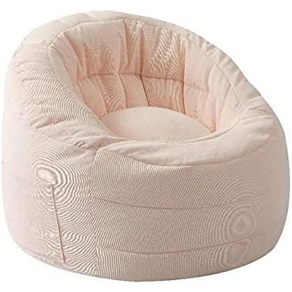 imageUrban Lifestyle Soft Plush Corduroy Bean Bag Chair with Pocket and Carry HandlePinkPink