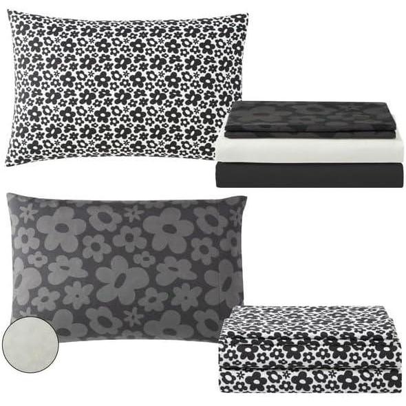 imageUrban Lifestyle Stylish Cozy 6 Piece Floral Sheet Set Includes 2 Pillow Cases 2 Flat Sheets and 2 Fitted SheetsTwinXLFloral