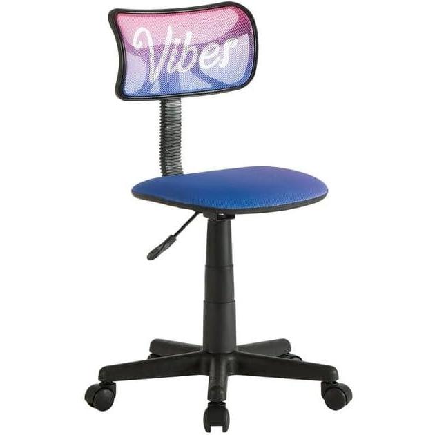 imageUrban Lifestyle Swivel Desk Chair Stylish and Compact Office Chair with Mesh Back Swivel Function Adjustable Height and Cushioned Seat Cyan BlueVibes