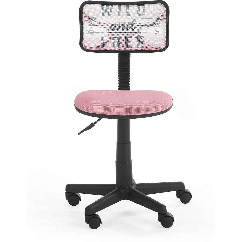 imageUrban Lifestyle Swivel Desk Chair Stylish and Compact Office Chair with Mesh Back Swivel Function Adjustable Height and Cushioned Seat Cyan BlueWild and Free