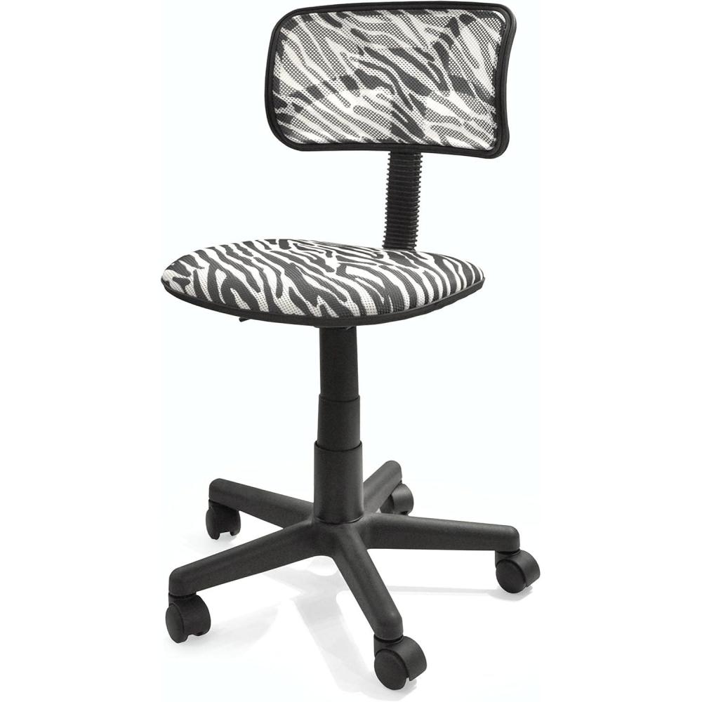imageUrban Lifestyle Swivel Desk Chair Stylish and Compact Office Chair with Mesh Back Swivel Function Adjustable Height and Cushioned Seat Cyan BlueZebra