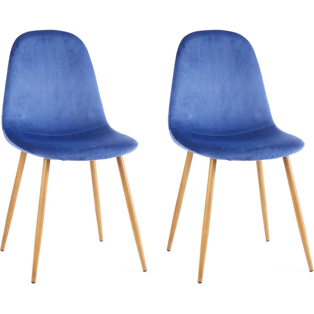 imageUrban Lifestyle Velvet Dining Chairs Set of 2 BlushBlue