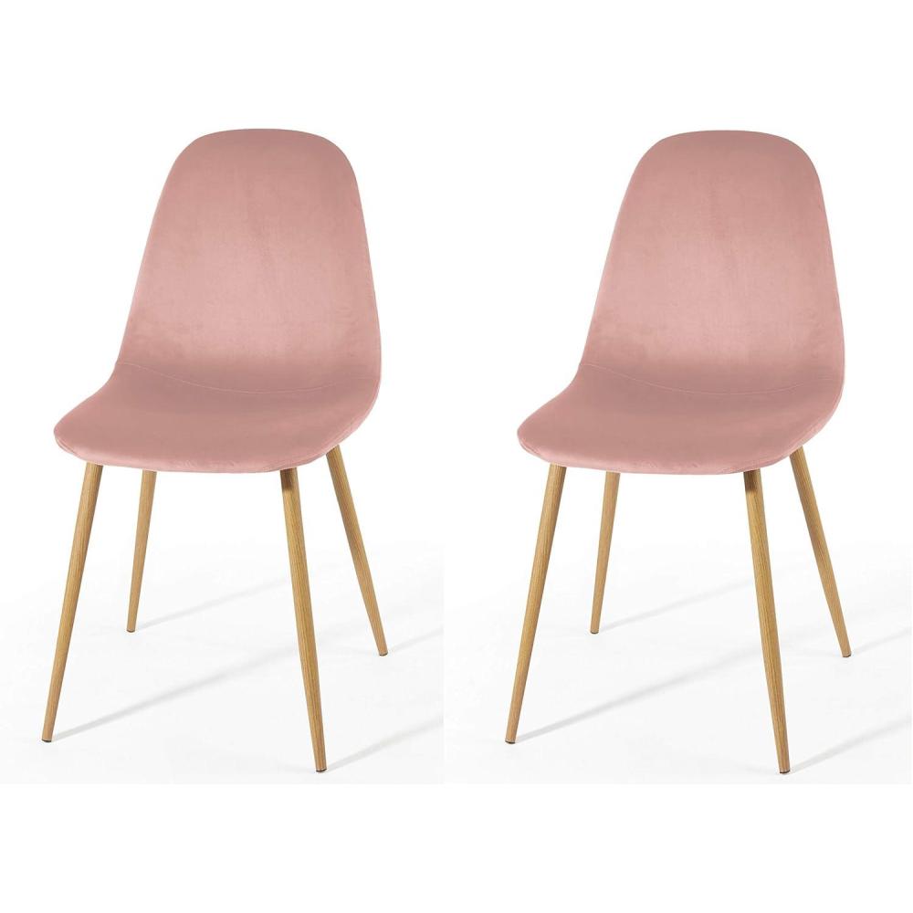 imageUrban Lifestyle Velvet Dining Chairs Set of 2 BlushBlush