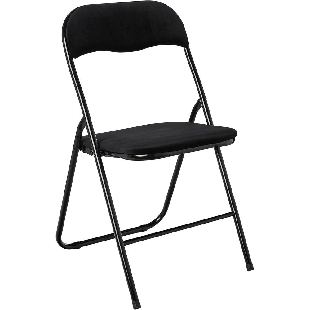 imageUrban Lifestyle Velvet Folding Chair BlackBlack