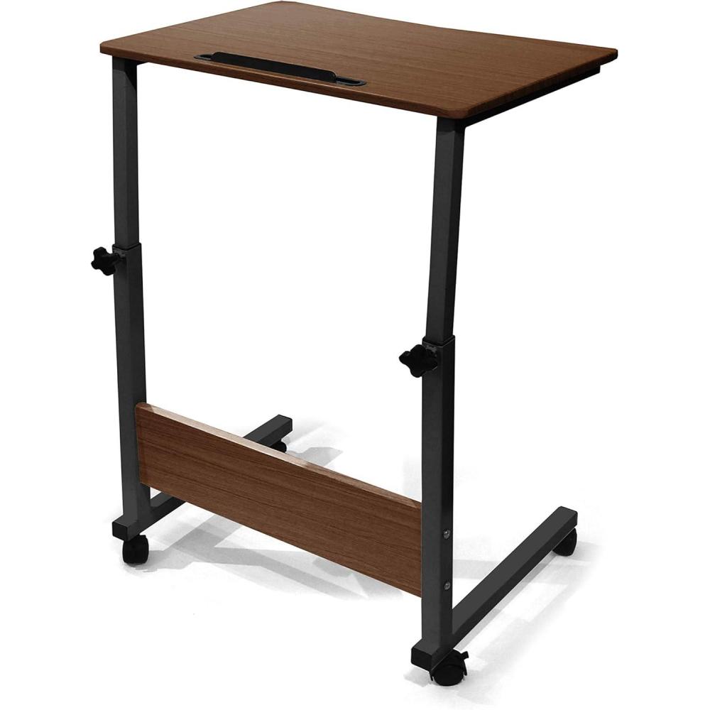 imageUrban Lifestyle Wood Adjustable Rolling Laptop Desk Black