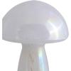 Urban Lifestyle 12″ Iridescent Tortoise Glass Mushroom Lamp, Modern Retro Table Lamp for Bedroom, Living Room, or Office Décor(Iridescent)