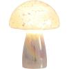 Urban Lifestyle 12″ Iridescent Tortoise Glass Mushroom Lamp, Modern Retro Table Lamp for Bedroom, Living Room, or Office Décor(Iridescent)