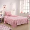 Urban Lifestyle 4 Piece Sheet Set, Including Top Sheet, Fitted Sheet and 2 Pillow Cases, Western Cowboy Boot, Full(Strawberry)