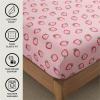 Urban Lifestyle 4 Piece Sheet Set, Including Top Sheet, Fitted Sheet and 2 Pillow Cases, Western Cowboy Boot, Full(Strawberry)