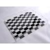Urban Lifestyle Black & White Checkered Acrylic Tray,Decorative Tray with Cut Out Handles, 15″x12″