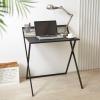 Urban Lifestyle Compact Folding Desk, White Marble(Black)
