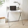 Urban Lifestyle Compact Folding Desk, White Marble(White Marble)