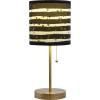 Urban Lifestyle Dots Stick Table Lamp, Black and Gold