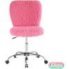 Urban Lifestyle Faux Fur Rolling Task Chair, Mint(Pink)