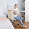 Urban Lifestyle Faux Fur Rolling Task Chair, Mint(White Sherpa)