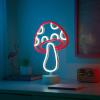 Urban Lifestyle Figural Mushroom LED Neon Table Lamp, 12.25″ H