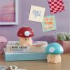 Urban Lifestyle Figural Squish LED Mood Lamp, 2 Pack with Red and Blue Mushroom, 4.5 inches Tall(Red and Blue Mushroom)