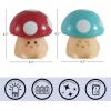 Urban Lifestyle Figural Squish LED Mood Lamp, 2 Pack with Red and Blue Mushroom, 4.5 inches Tall(Red and Blue Mushroom)